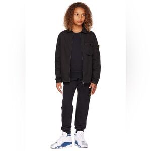 NWT Stone Island Junior Kids Black Cotton Jacket Size 12Y